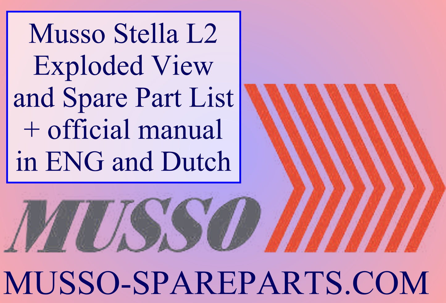 Technische documentatie en recepten voor de Musso L2 Ijsmachine - ww.musso-spareparts.com